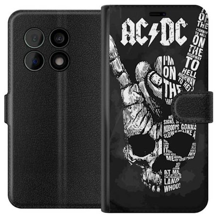 Kompatibelt Plånboksfodral till OnePlus OnePlus 10 Pro AC DC Rockband Musik Gitarr