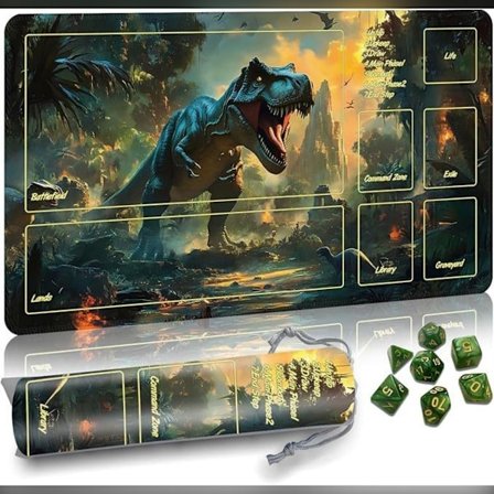 Färgglad Magic The Gathering Yu-Gi-Oh Spelmatta (350x600x3mm) - Naturgummi, Halkfri