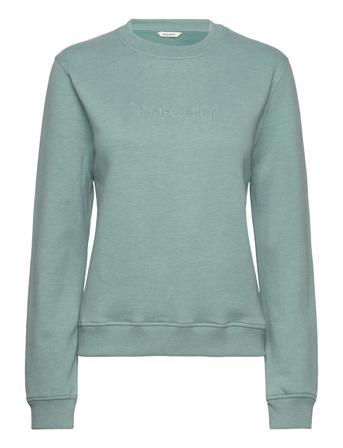 Coco Emboss Crew Designers Sweat-shirts & Hoodies Sweat-shirts Blue HOLZWEILER