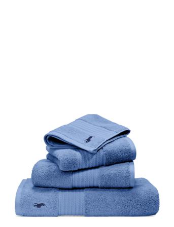 Player Wash Towel Home Textiles Bathroom Textiles Towels & Bath Towels Face Towels Blå Ralph Lauren Home