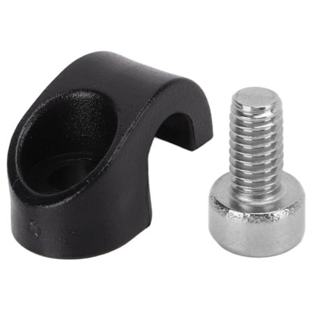 Cykelbremsekabelclips U-klemmer Skifterør C-clips Spænde Plastik til Mountainbike Racercykel Sort