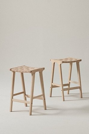 Jotex - Stołek Barowy, 2 Sztuki Naturalny - NORREBRO - Kup Taborety firmy Jotex