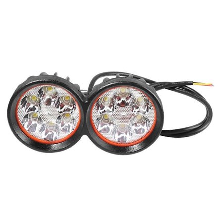 Framlampa 6 LED Dimstrålkastare Super Stark Lampa Spotlight Arbetslampa 12-80V för Elscooter Motorcykel