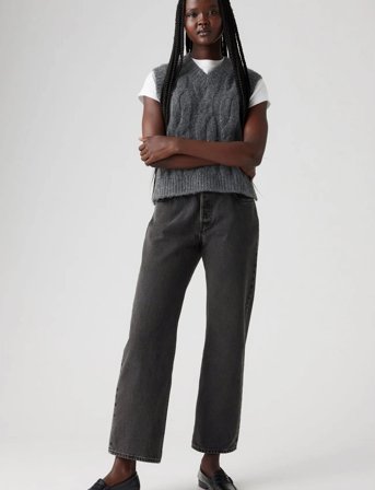 Levi's 501 90S Ankle Smooth Operator - Black - 28 x 29