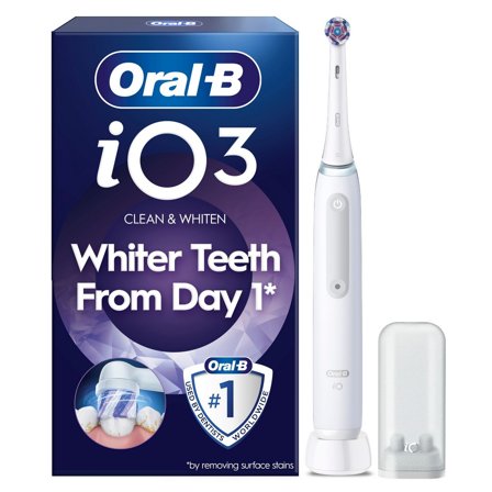 Oral-B-iO3 Quite White (Whitening Edition), Tra-Elektrisk tannbørste med trykksensor og 3 moduser-Oral care-Elektriske tannbørster