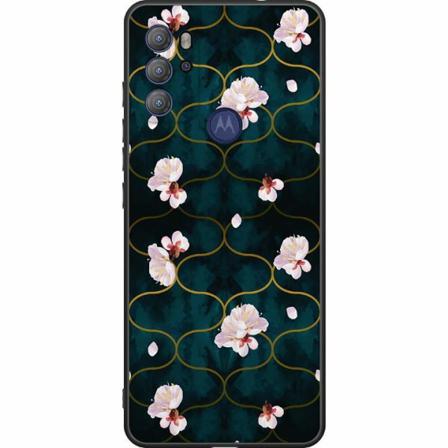 Motorola Moto G60s Svart Skal Blommor
