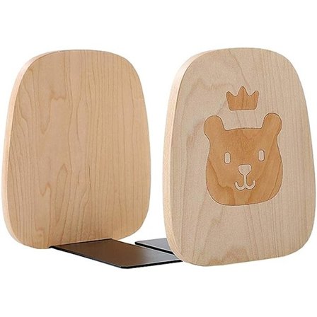 Bokstøtter Bokstøtter Tegneserie Tre Bokstøtte Bokhylleholder Skrivebord Bokhylle Barnerom Bokstøtte Dekorativt Bibliotek Bokhylle Dekorativ 