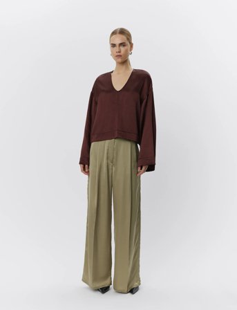 Day Birger et Mikkelsen Fisher - Fluid Viscose - Khaki green - 36