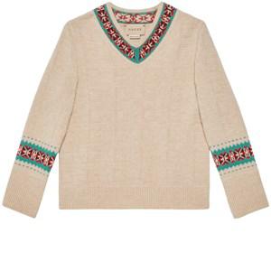 Kids - Gucci Beige Knit Jumper 12 Years - Jumpers and knitwear - 12 years - Beige - Junge