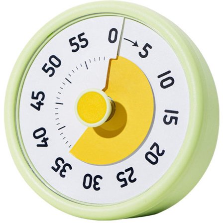 Timer, Visuell timer for barn, 60 minutters nedtellingstimer for klasserom, kontor, kjøkken, Pomodoro-timer, matlagingstimer, 11*5*11), grønn, hvit