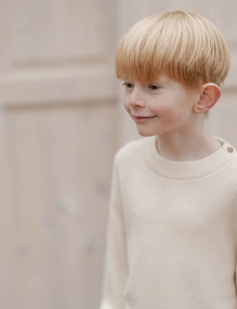 Hanevild Theodor Sweater - Cream - 122/128