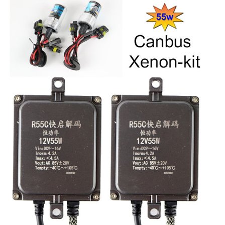 Xenon kit 55W H8 H9 H11 5000k CANBUS AC slim digital HID xenonkit