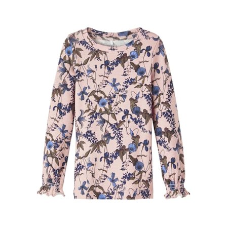 Name it Sweater Pink med blomster str. 98