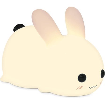 Rechargeable Rabbit Led Night Light - Portable Silicone Led Lamp With Dimmer And Color Change - Baby Room Night Light