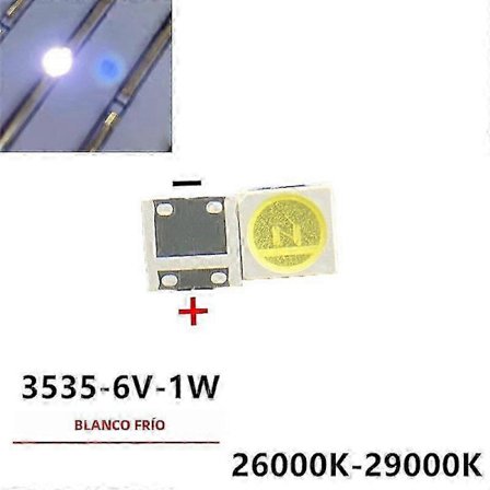 2025 LED-taustavalosarja LG TV LED -televisioille 50–100 kpl 2835 3030 3535 3V 6V 1W 3W LCD-korjaus kylmä valkoinen elektroninen LED