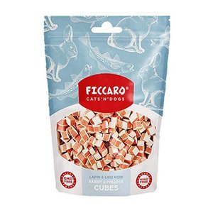 Ficcaro Rabbit & Pollock Cubes, 100g