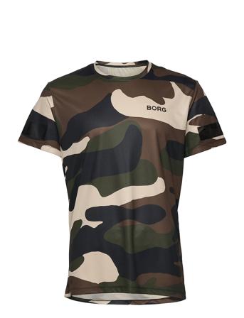 Borg Training T-Shirt T-shirts Short-sleeved Multi/mönstrad Björn Borg