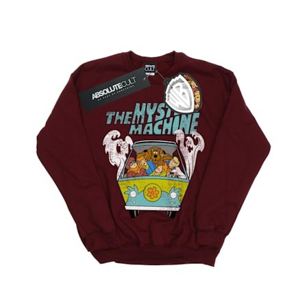 Scooby Doo Dam/Damer Mystery Machine Sweatshirt XL Bourgogne