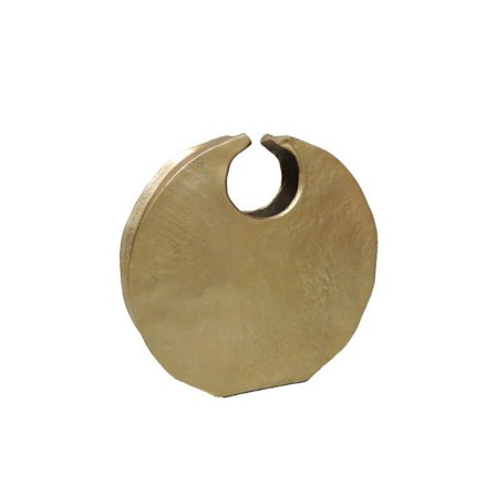 Kultainen alumiinimaljakko, 36x7x35cm – Moderni muotoilu