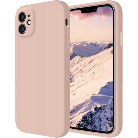 iPhone 12 Mini Gummieret mat Pink Shell Liquid - Pink