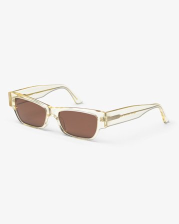 Sunglass 04 - Soft Yellow - Brown - One Size