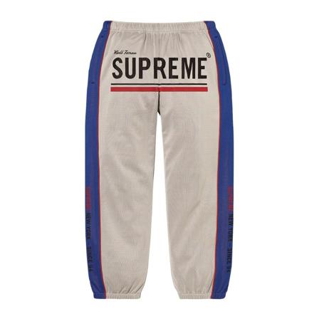 Supreme, Cropped Trousers Grijs, Heren, Maat:XL