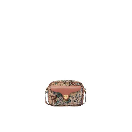 Coccinelle Beat Small Tapestry Tas , Bruin , Dames , Maat: ONE Size Schoudertassen