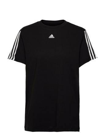 Essentials Boyfriend Cut 3-Stripes Tee W Black Adidas Performance