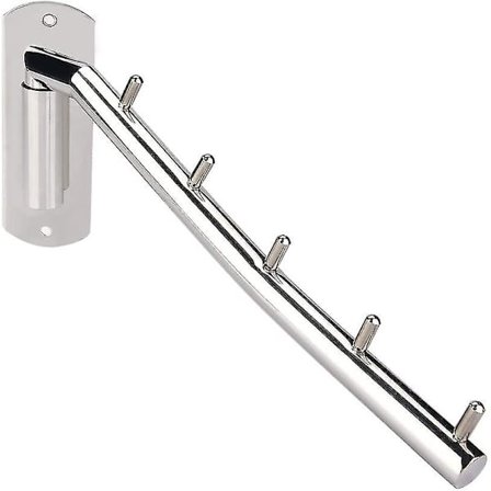 Seinään kiinnitettävä taittuva vaateteline, seinäteline, kääntyvä käsivarsi, ruostumaton teräs, takkiripustin (FMY)