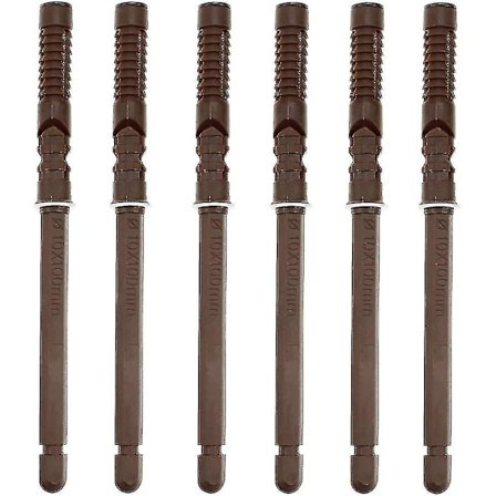 6 stk. 10 x 100 mm Skjulte Flydende Hyldebeslag Heavy Duty Usynlig Beslag