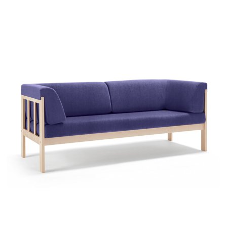 3-Sitzer-Sofa KIM, Medley-Stoff, blau-violett