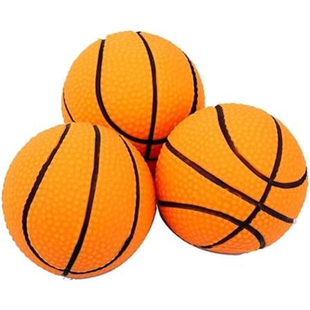 3 stk - Interaktivt hundesleketøy, pipende basketball, slitesterkt