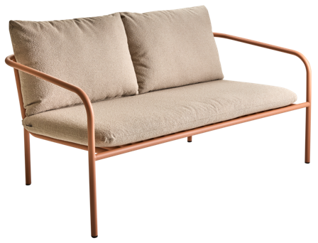 Brafab Bendt Soffa 2-sits Peach/Teddy Beige, Utemöbler