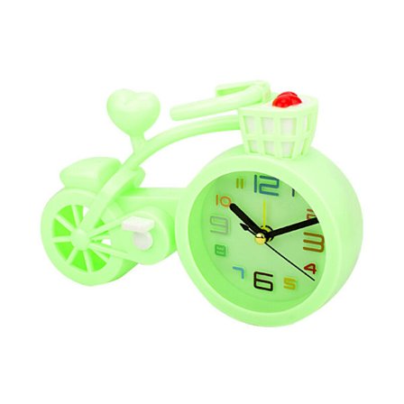 Väckarklocka Digital klocka Digital väckarklocka Liten digital väckarklocka för barncykel (grön)