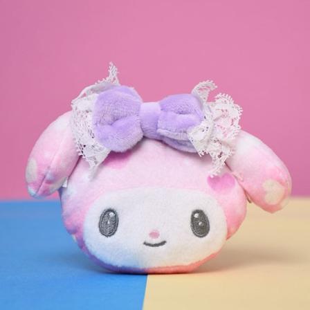 Kvinner lommebok myntpung nøkkelring Øretelefonveske Oppbevaring Cartoon Anime Clow M Plysj Melody 8*11cm