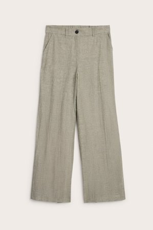 Kappahl | Dressbukse i linblanding Brun L | Brun