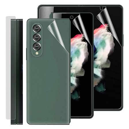 Samsung Galaxy Z Fold4 5G 1 Set Front and Back Soft TPU Skärmskydd