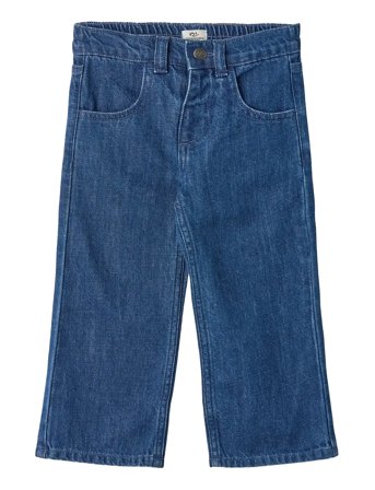 Copenhagen Colors | Organic Denim Pants W. Pocket Embroidery & Wide Leg | 104