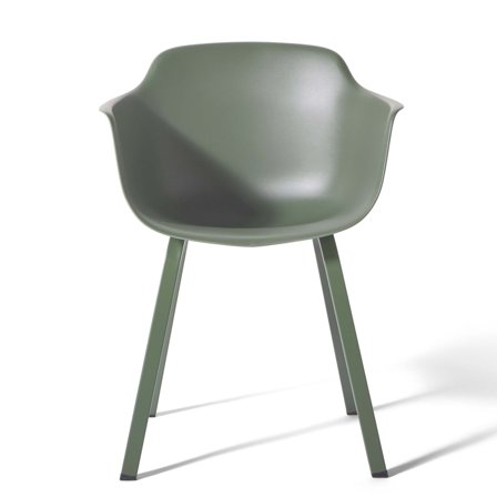 Ariel Esszimmerstuhl in Grün, moderner Schalenstuhl, ergonomisches Design für hohen Sitzkomfort, Höhe 79cm, zeitloser Stil für das Esszimmer
