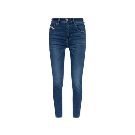 Diesel, 1984 Slandy High super skinny jeans Blauw, Dames, Maat:W26 L32,Patches