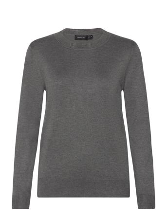 Pullover-Knit Light Pullover Grå Brandtex*Betinget Tilbud