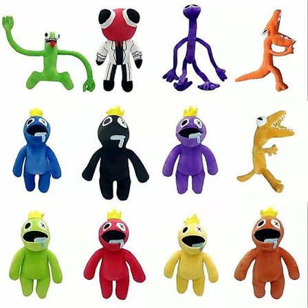 Rainbow Friends bamse til børns fødselsdag, Halloween, Thanksgiving, jul (FMYED)