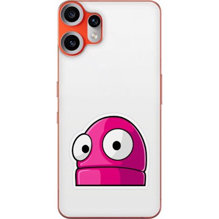 Kompatibelt Mobilskal till Nothing Nothing CMF Phone 2 Pro Rosa tecknad figur med stora ögon i lekfull och humoristisk stil