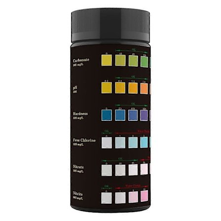 6-i-1 50 STK Akvarieteststrimler til Svømmebassin Vandteststrimler til Fisketanktest til Ferskvand Saltvand
