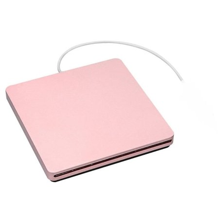 Extern CD/DVD-enhet USB 2.0 Type-C CD DVD Ultratunn Portabel Brännare Slot-type (Roséguld)