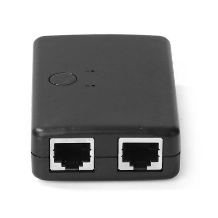 Mini 2-Port Desktop 1000 Mbps Netværks Switch Rj45 Lan Ethernet Switcher Med Usb-Kabel Til Desktop Pc 2-Vejs Delingsadapter Hub - Netværks Switches