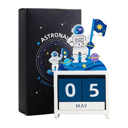 Evighedskalender i træ, nedtællingsblokke, sød borddekoration, type 1