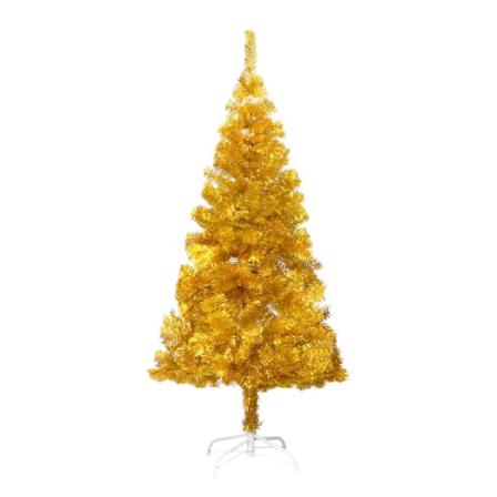 Vidaxl Plastgran Med Fot Och Led Guld 150 Cm Pet Guld