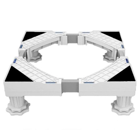 Vaskemaskine Stand, Vaskemaskine Tørretumbler Køleskab Sokkel, Justerbar Længde, belastning 300kg Anti Vib[YJD]