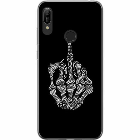 Huawei Y6 (2019) Mjukt Skal - Fuck You Bling